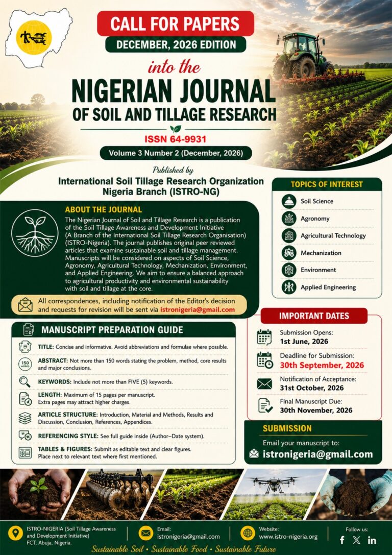 CALL FOR PAPERS – DECEMBER, 2026 EDITION