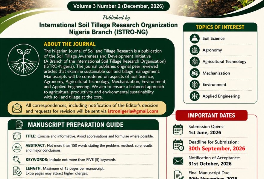 CALL FOR PAPERS – DECEMBER, 2026 EDITION